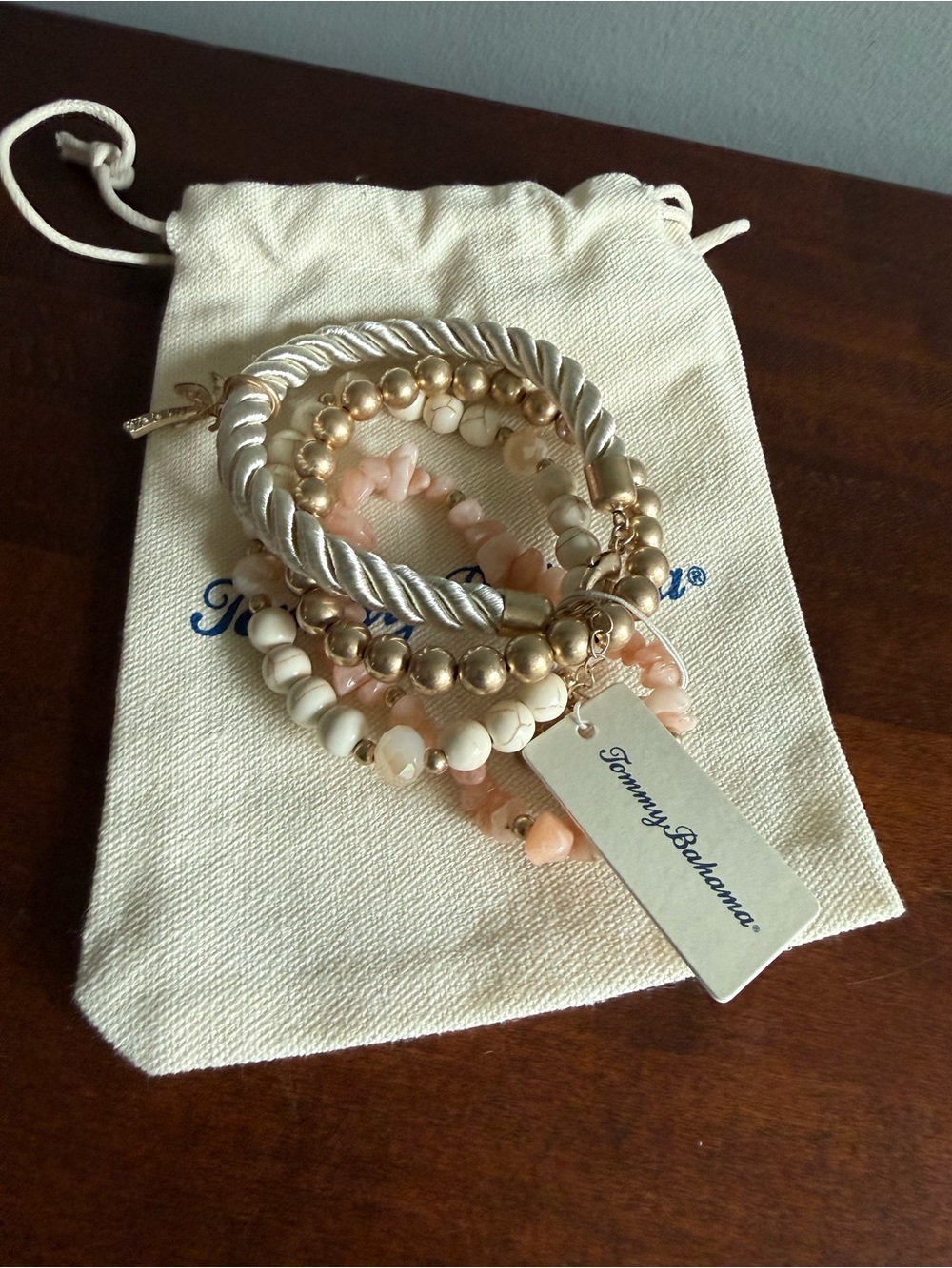 TOMMY BAHAMA Sunset Tides Bead & Gold Bracelet Set - Picture 10 of 10